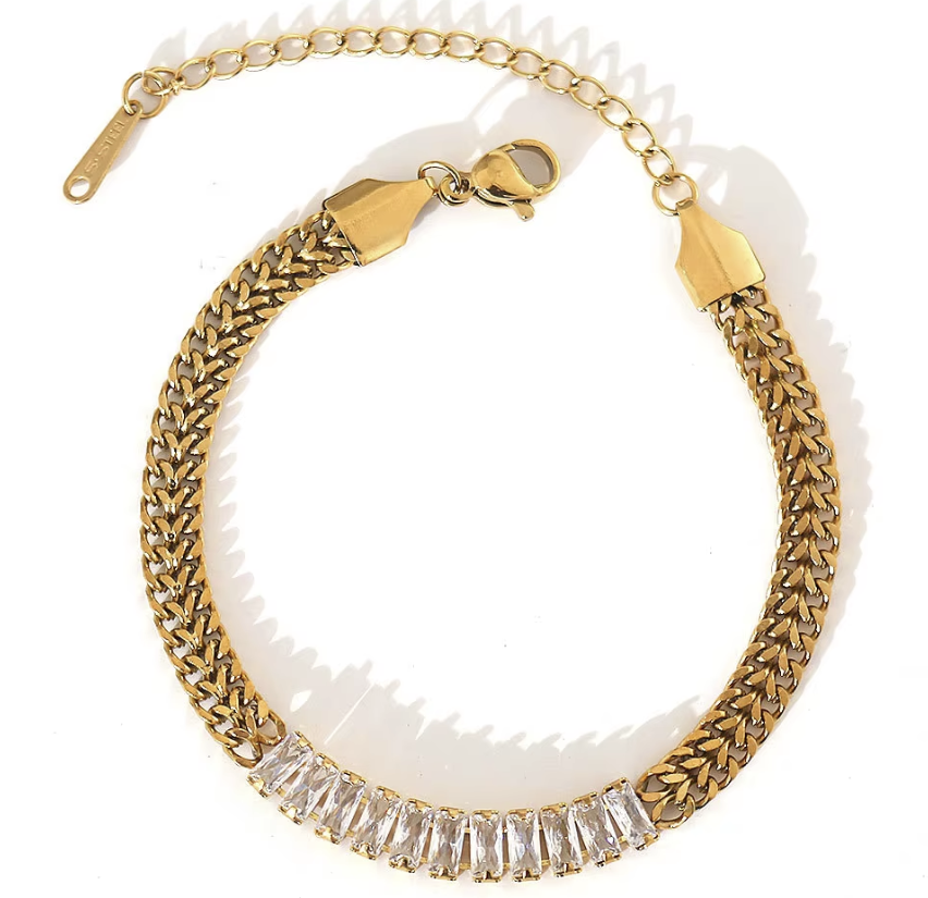 Zircon Cuban Bracelet - VAM Jewelry