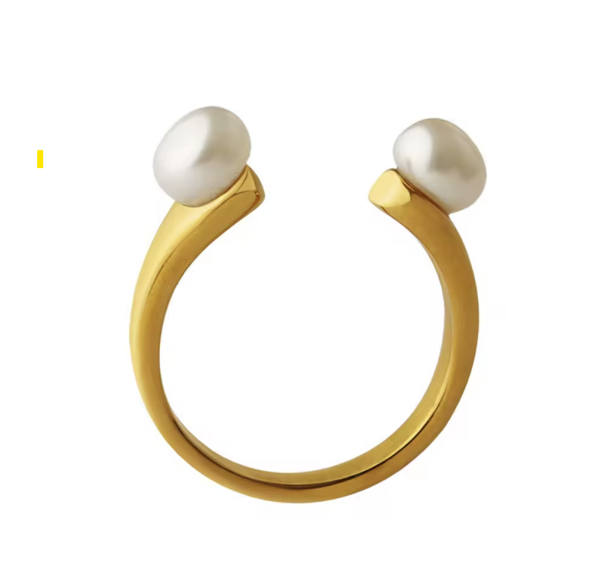 Elegant Baroque Freshwater Pearl Adjustable Ring * Unisex* - VAM Jewelry