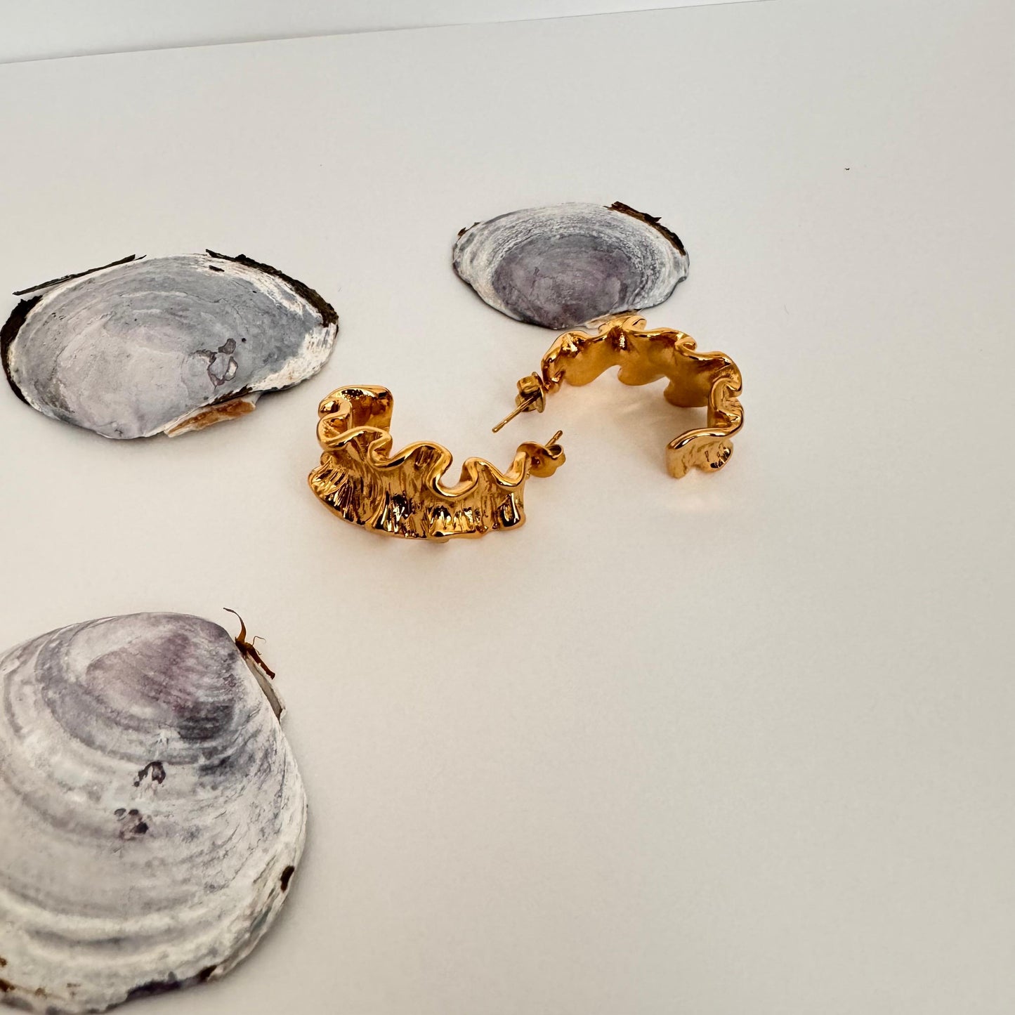 Golden Chunky Drop Earrings - VAM Jewelry