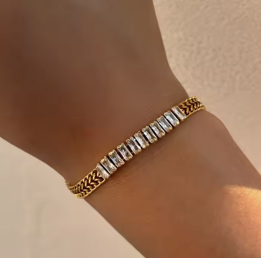 Zircon Cuban Bracelet - VAM Jewelry  