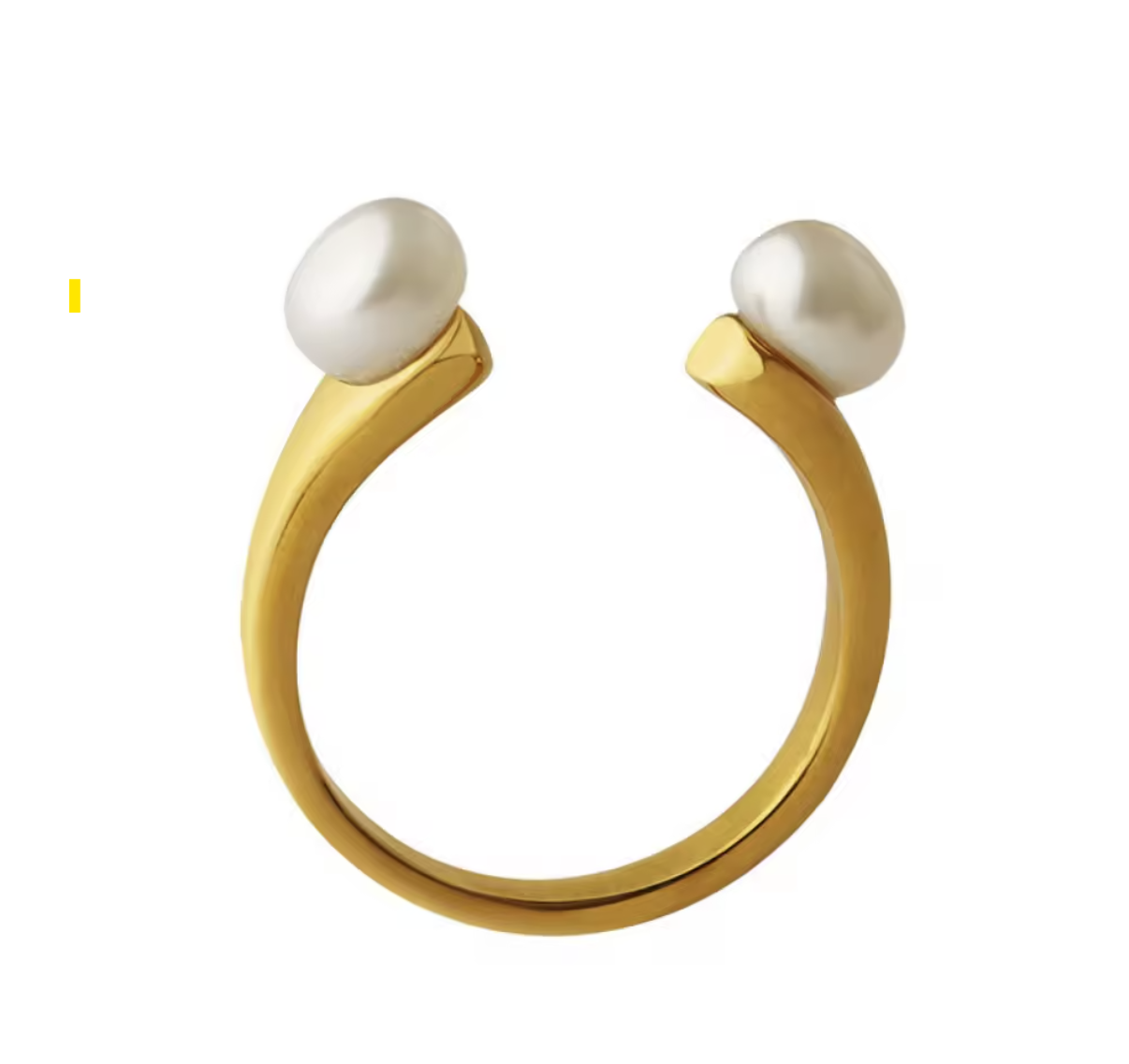 Elegant Baroque Freshwater Pearl Adjustable Ring * Unisex*