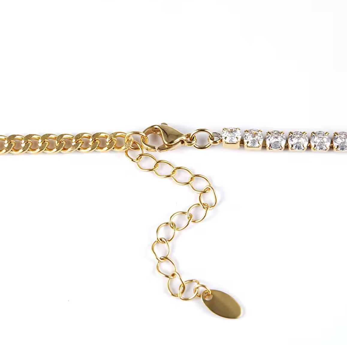 Golden Twists Unisex Chain Necklace